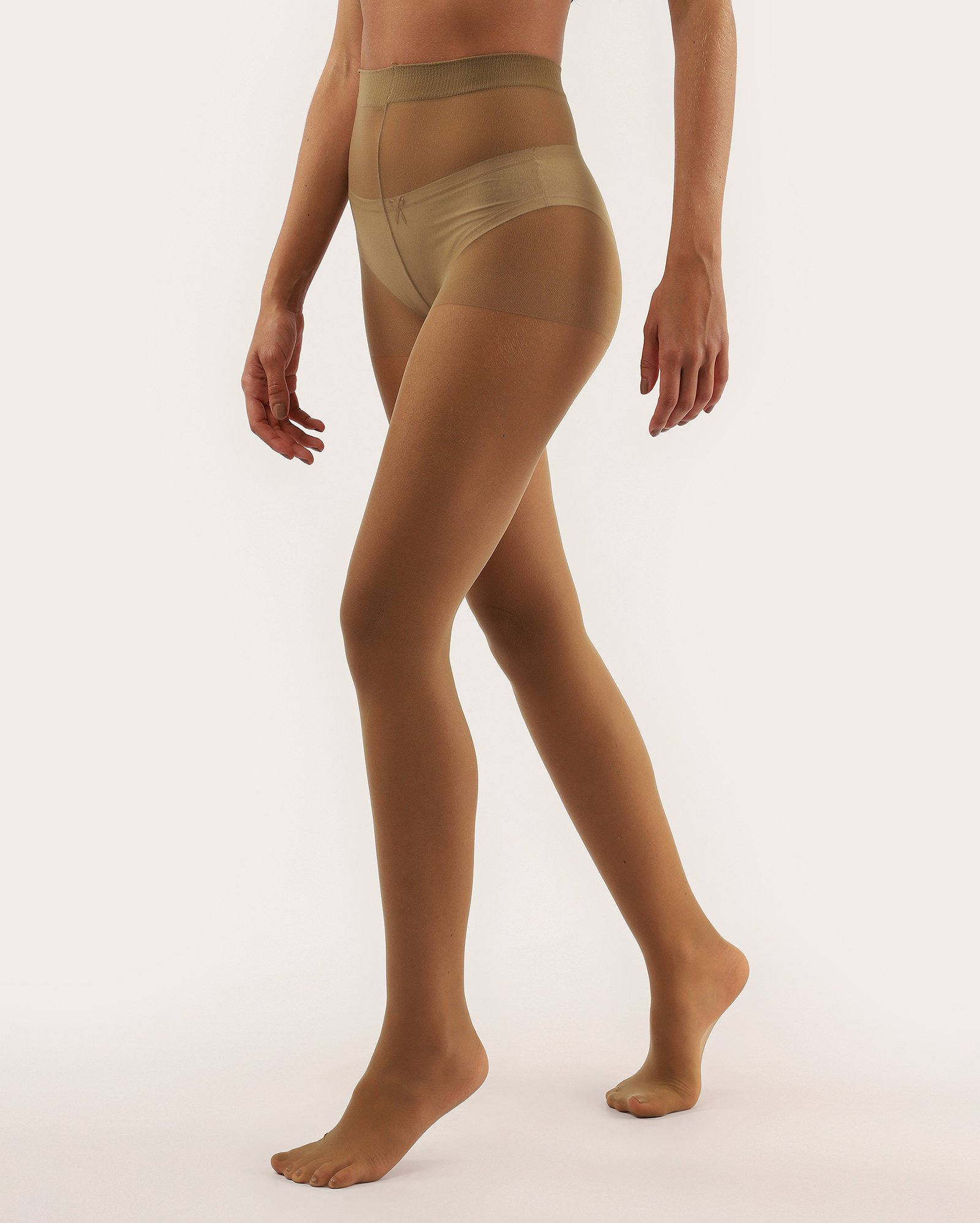 Meia-calça feminina clássica fio 15 - Bege Escuro | Selene