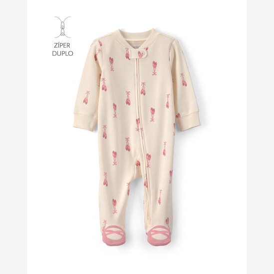 Kit macacão bebê com pezinho coala e sapatilha ballet - Multicor | Carter's