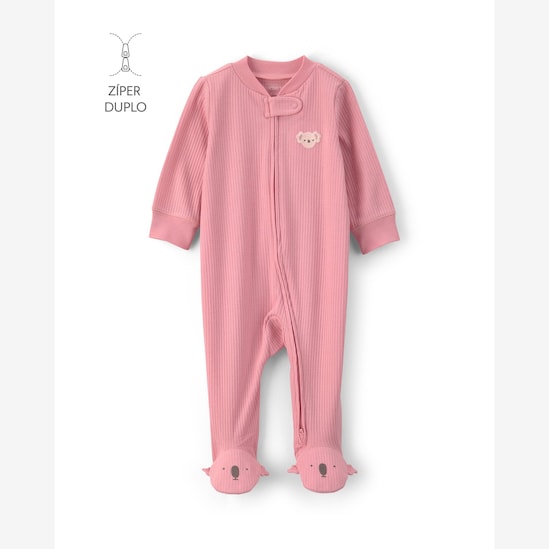 Kit macacão bebê com pezinho coala e sapatilha ballet - Multicor | Carter's