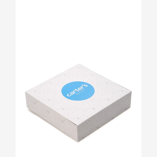 Enxoval bebê 3 peças floral + caixa de presente P - Multicor | Carter's