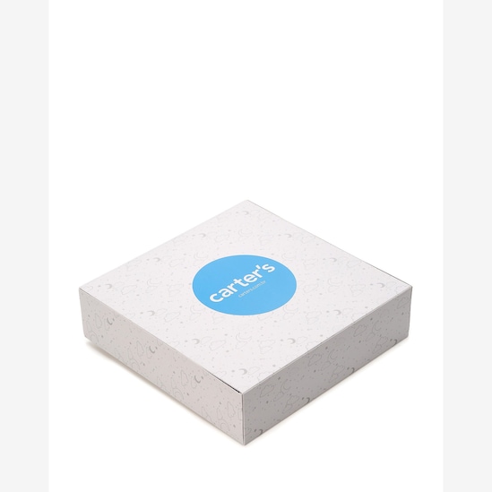 Enxoval bebê 3 peças floral + caixa de presente P - Multicor | Carter's
