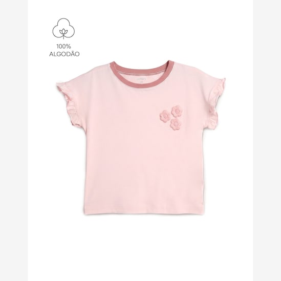 Conjunto curto infantil 2 peças floral - Multicor | Carter's