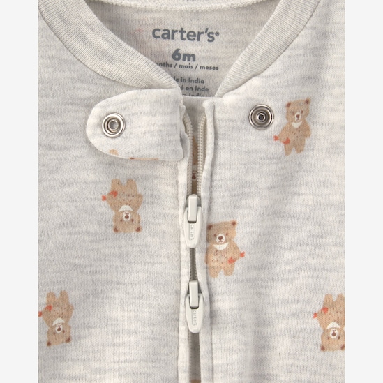 Enxoval Carter's bebê menino urso + caixa de presente P 3 peças - Multicor