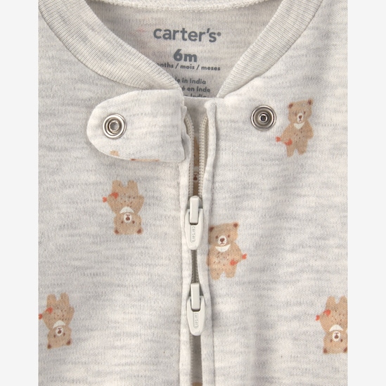 Enxoval Carter's bebê menino urso + caixa de presente P 3 peças - Multicor