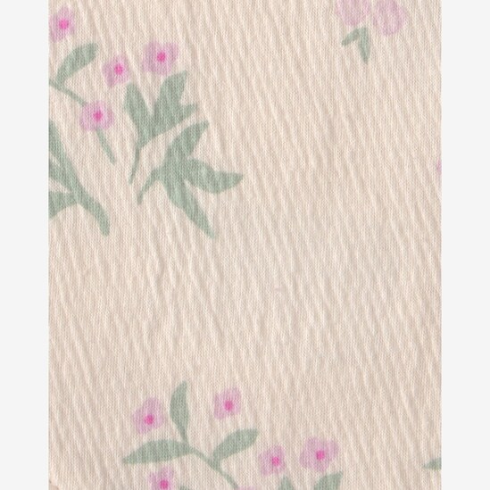 Enxoval Carter's bebê menina em algodão floral 12 peças - Multicor