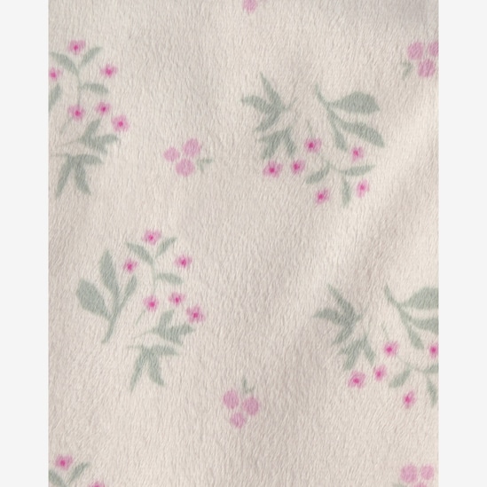 Enxoval Carter's bebê menina em algodão canelado floral 10 peças - Multicor