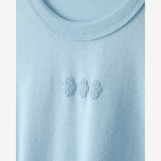 Conjunto Carter’s infantil menina floral 2 peças - Azul Claro