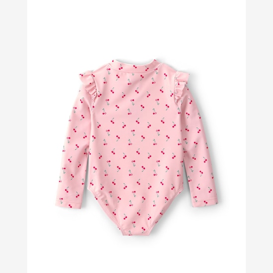 Maiô Carter's com óculos de sol infantil menina cereja - Multicor