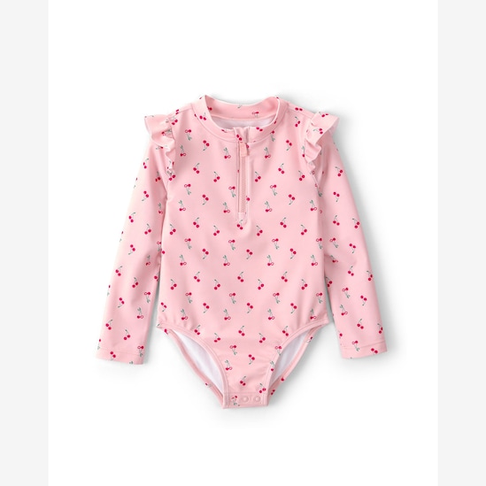 Maiô Carter's com óculos de sol infantil menina cereja - Multicor