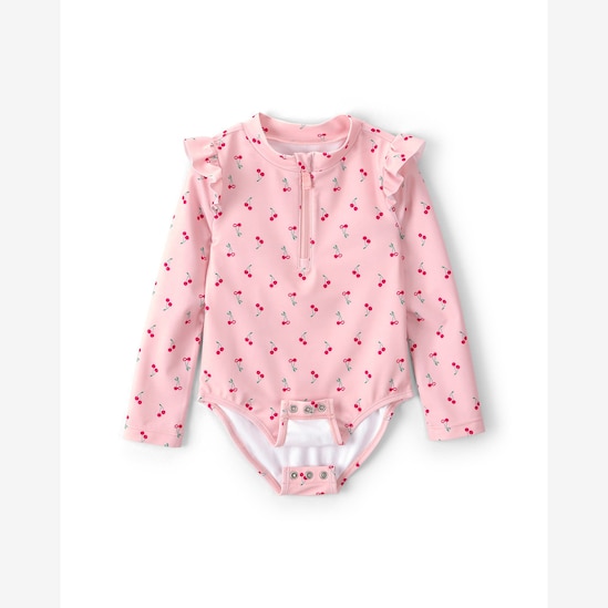 Maiô Carter's com óculos de sol infantil menina cereja - Multicor