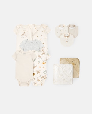 Enxoval Carter's bebê menino 10 peças estampado - Multicor