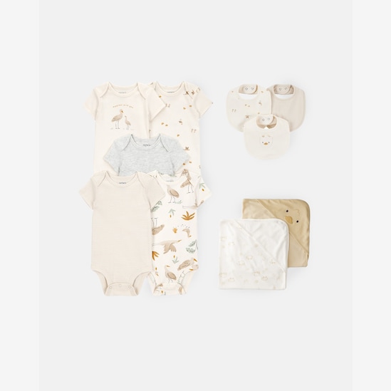 Enxoval Carter's bebê menino 10 peças estampado - Multicor