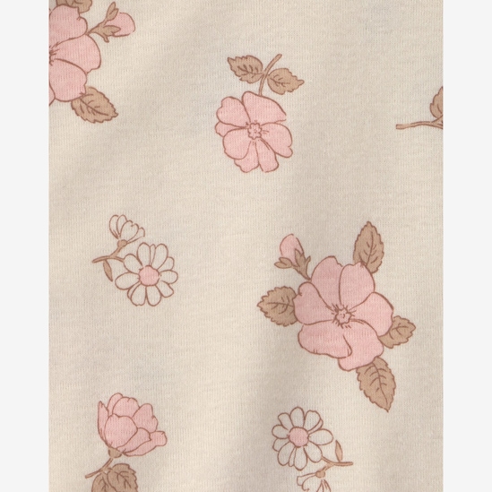 Conjunto Carter's bebê menina em algodão floral 7 peças - Multicor