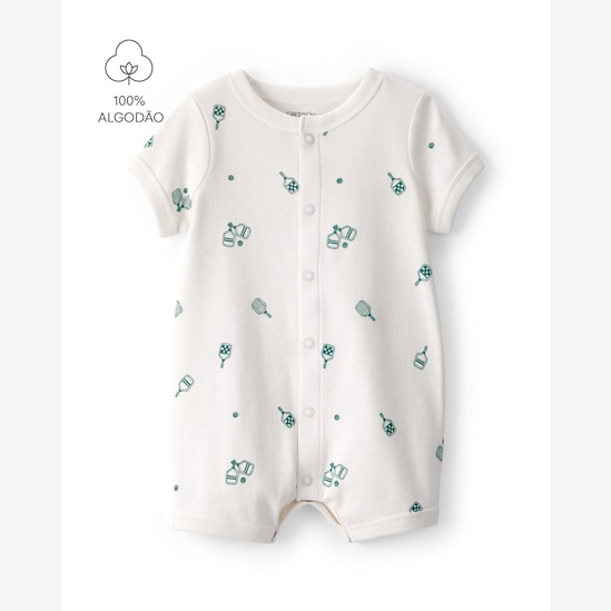 Enxoval Carter's bebê menino em algodão estampado 4 peças - Multicor