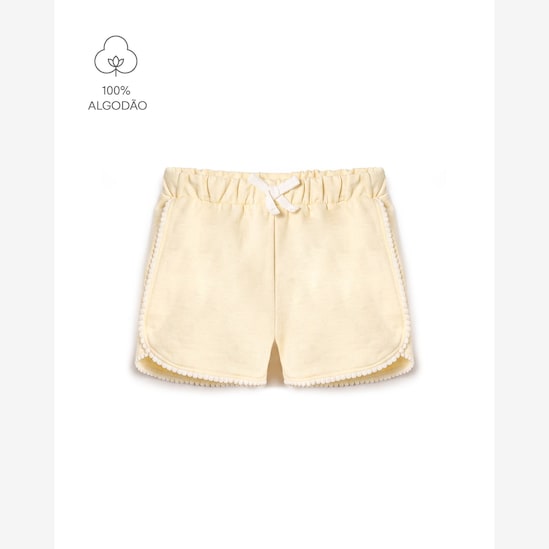 Conjunto Carter's com óculos UV50+ infantil menina limão 3 peças