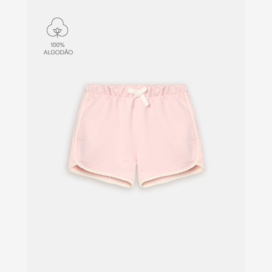 Conjunto Carter's com óculos infantil menina em algodão cereja 3 peças - Rosa Claro