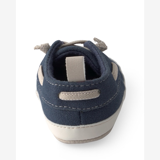 Conjunto Carter's com mocassim bebê menino estampado + caixa de presente M 3 peças