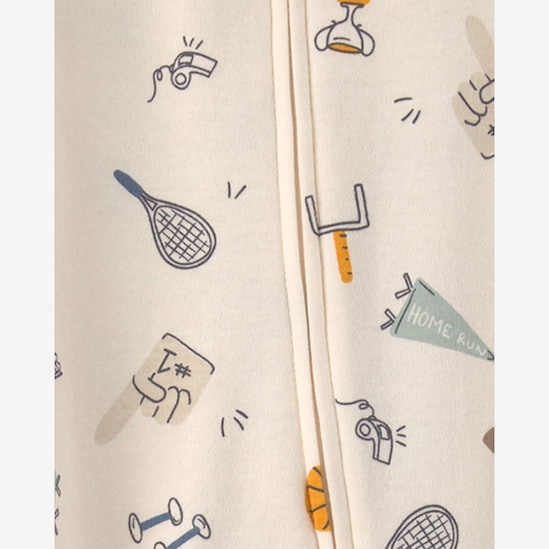 Macacão Carter's com pezinho bebê menino estampado 3 peças