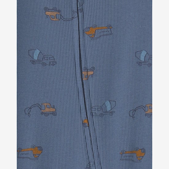 Macacão Carter's com pezinho bebê menino estampado 3 peças