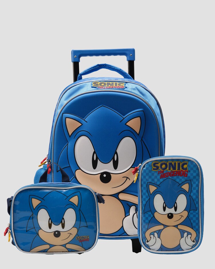 Riachuelo Kit mochila infantil com rodinha lancheira estojo