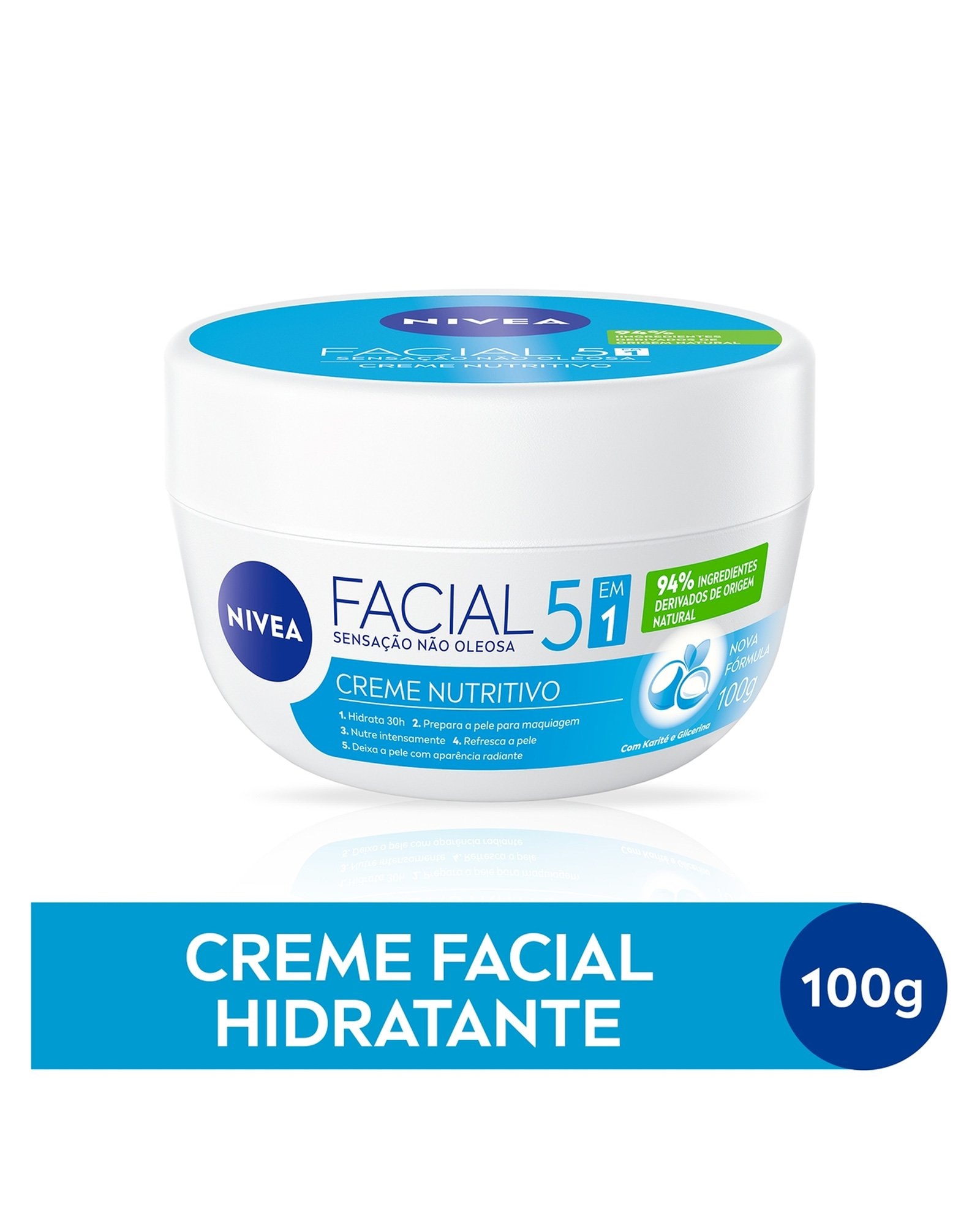 Kit creme hidratante nutritivo 100g + creme hidratante noturno 100g | Nivea