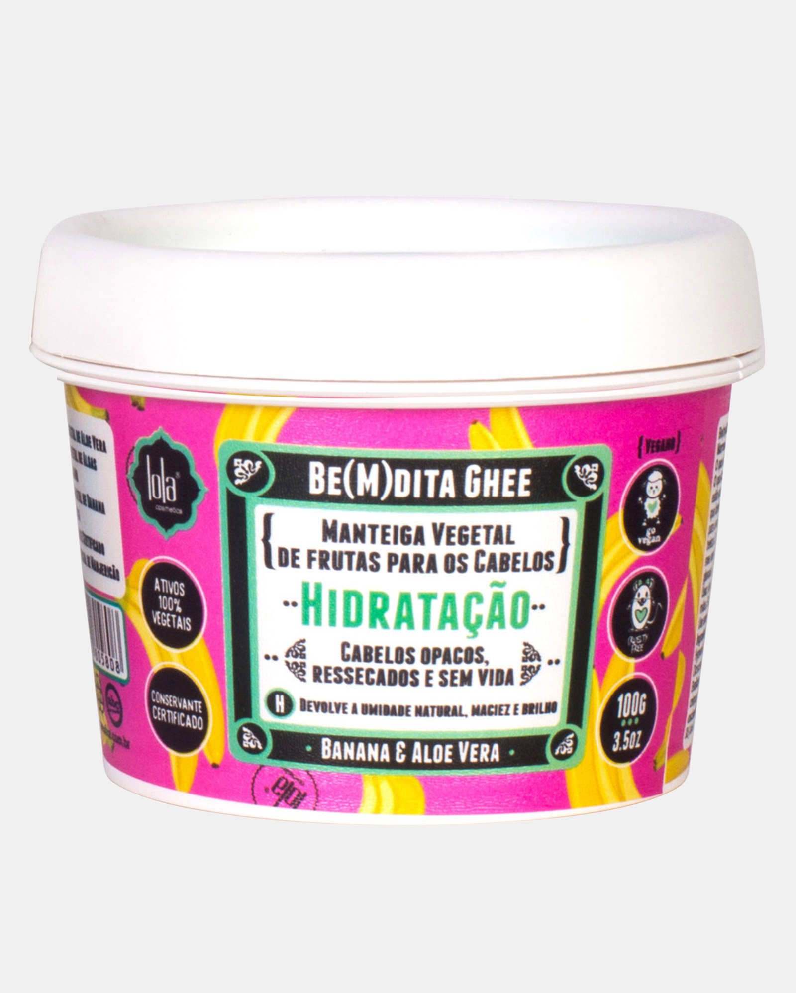 Kit máscara Bemdita Ghee 3 tipos Papay Banana e Abacaxi 100g cada | Lola Cosmetics