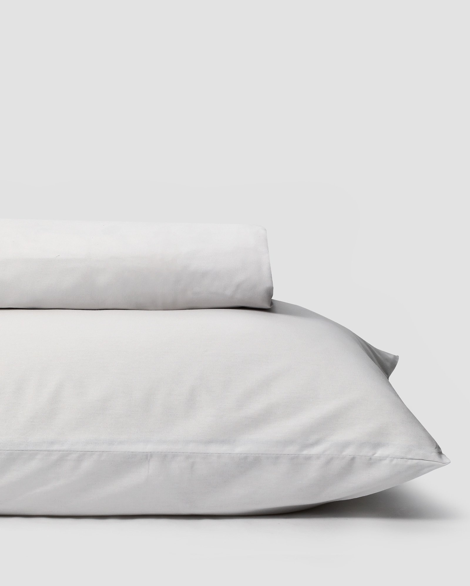 Kit fronha + lençol de cama solteiro king 2 peças percal 160 fios branco | Casa Riachuelo