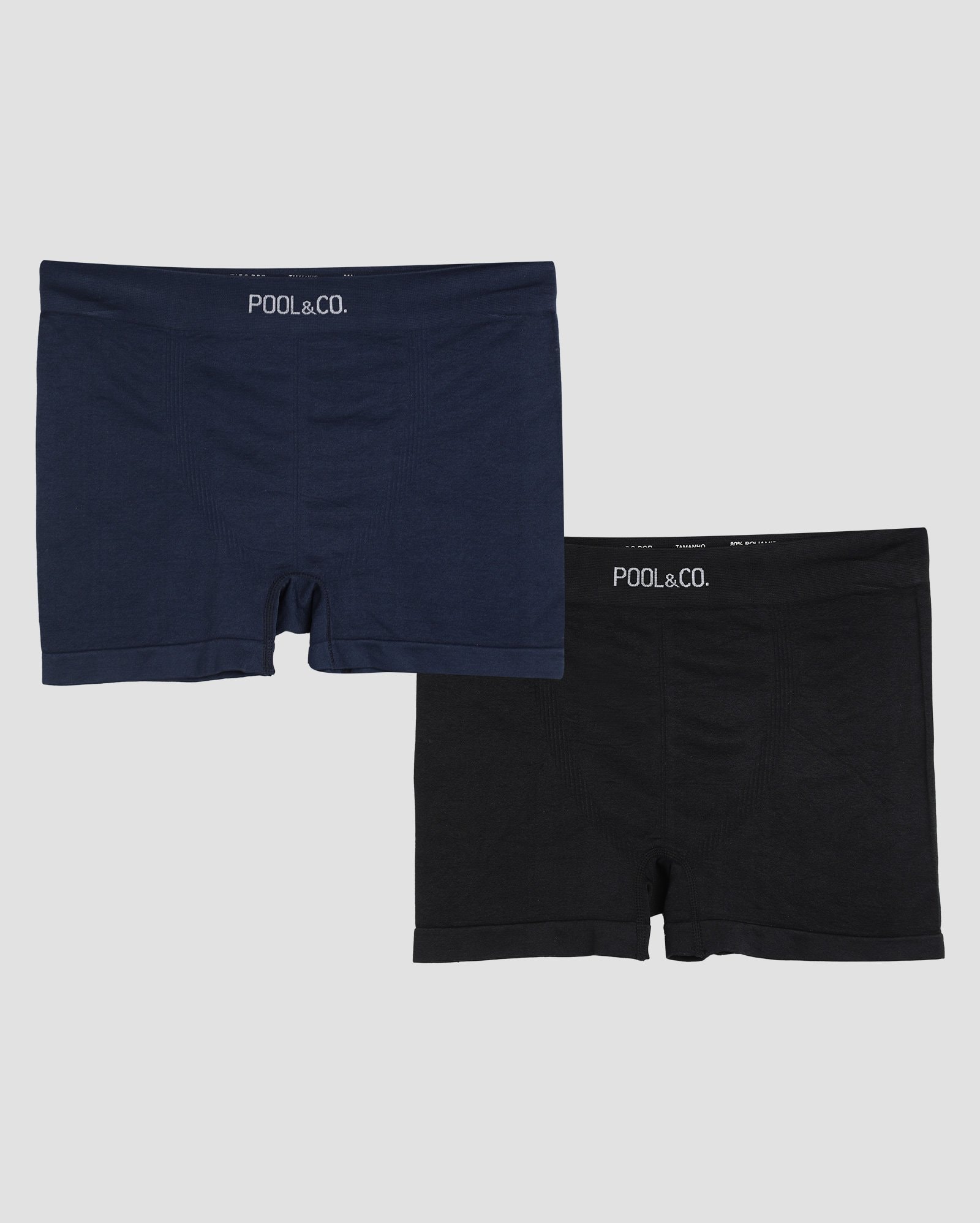 Kit cueca boxer 2 peças de malha multicor | Pool