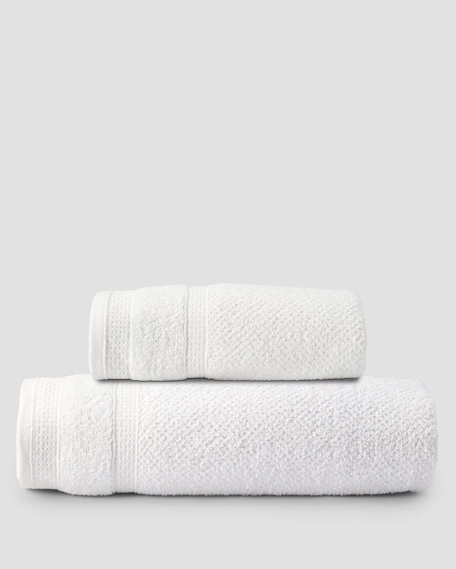 Kit toalha de banho + toalha de rosto Marrocos branca | Casa Riachuelo