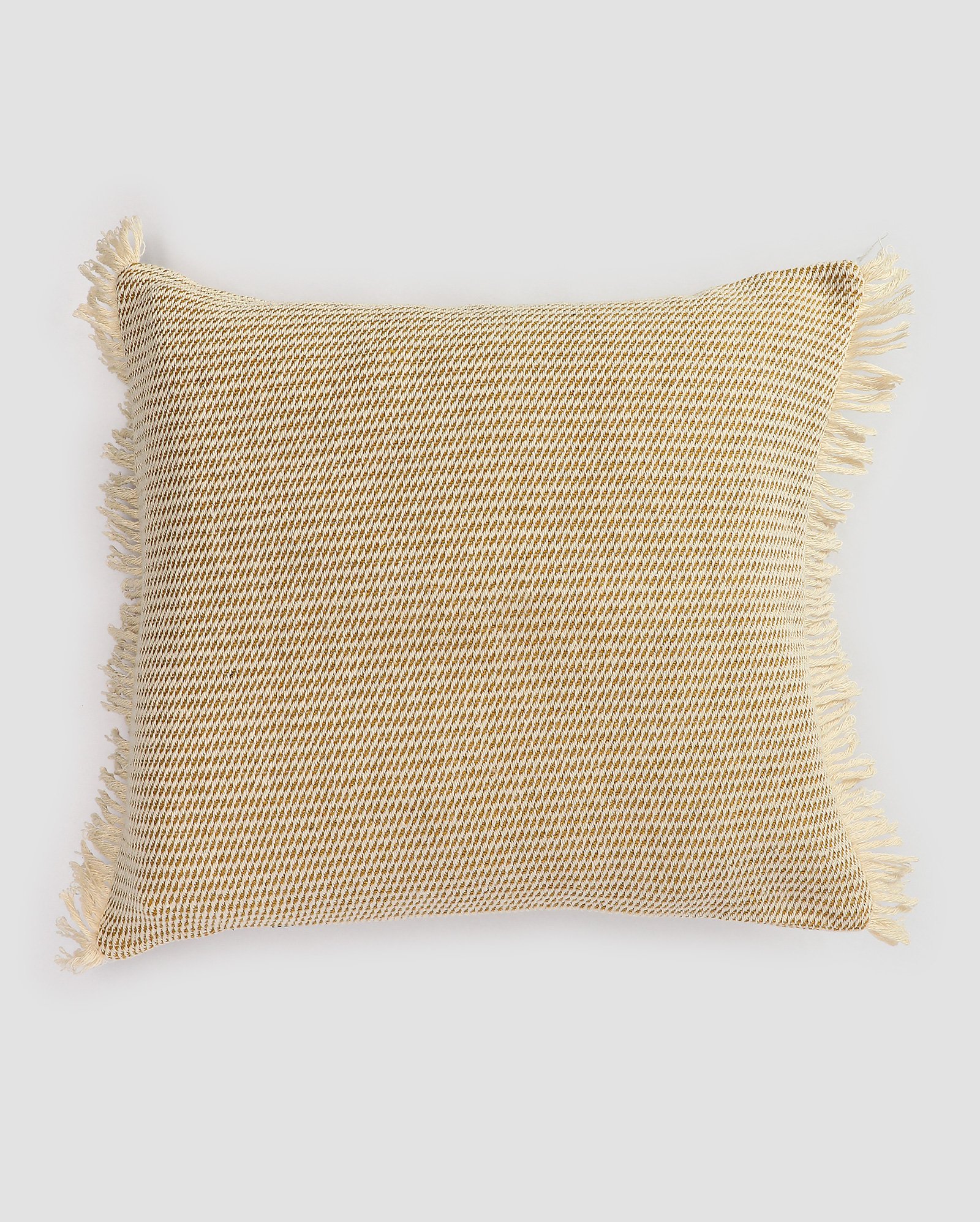 Kit capa de almofada quadrada 43x43cm + manta para sofá 120x140cm Flora bege | Casa Riachuelo