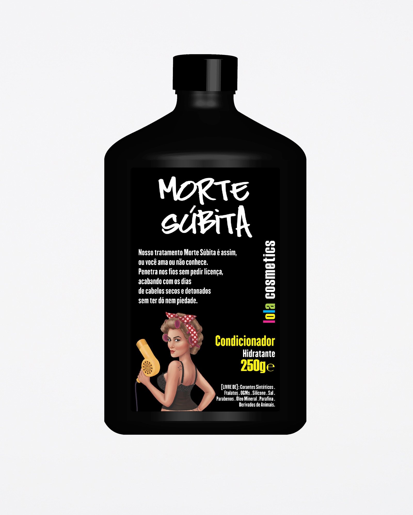 Kit shampoo Morte Súbita 250ml + condicionador 250g + máscara hidratante 450g + finalizador 250ml | Lola Cosmetics