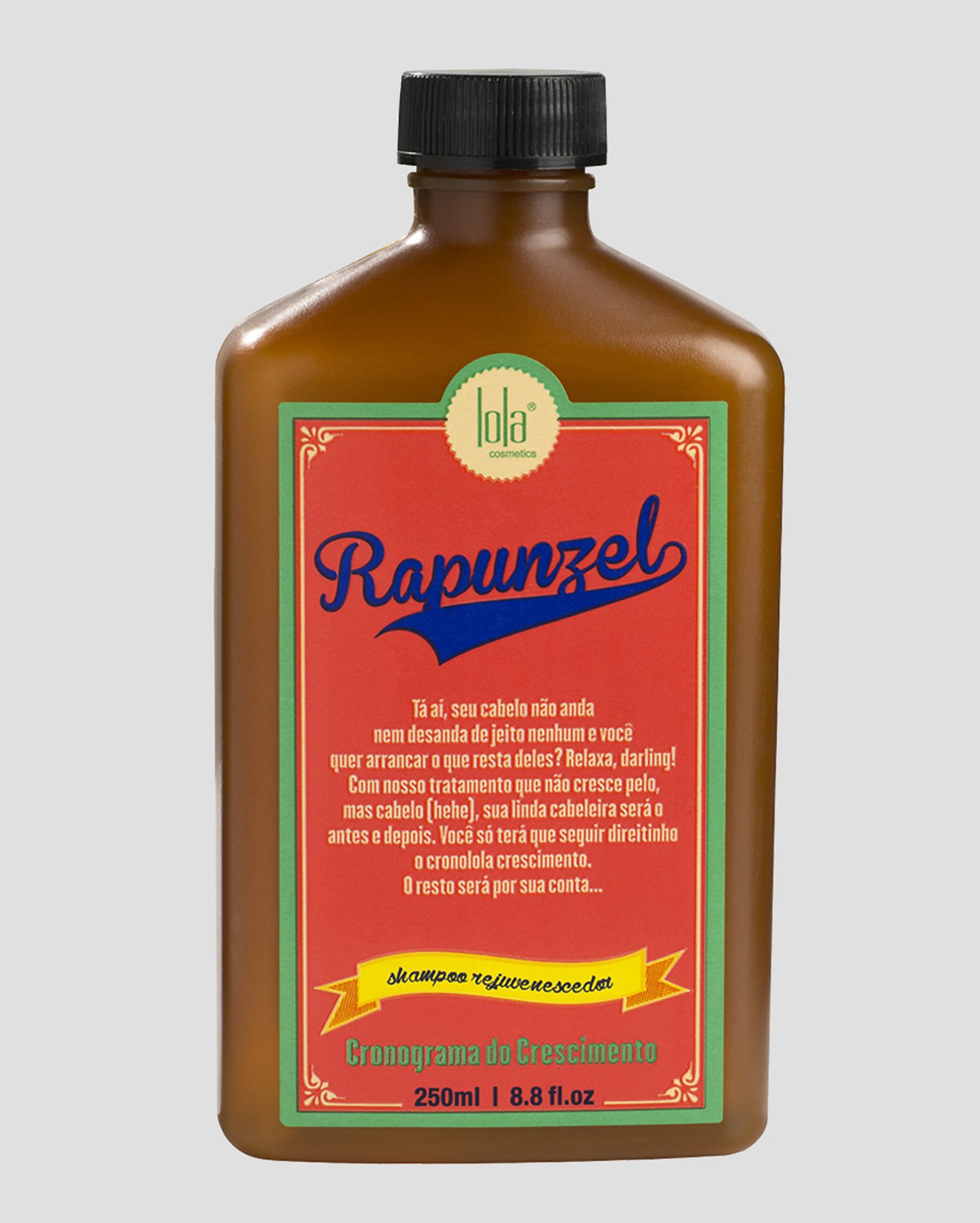 Kit shampoo Rapunzel 250ml + tônico de crescimento 250ml + finalizador spray 250ml | Lola Cosmetics