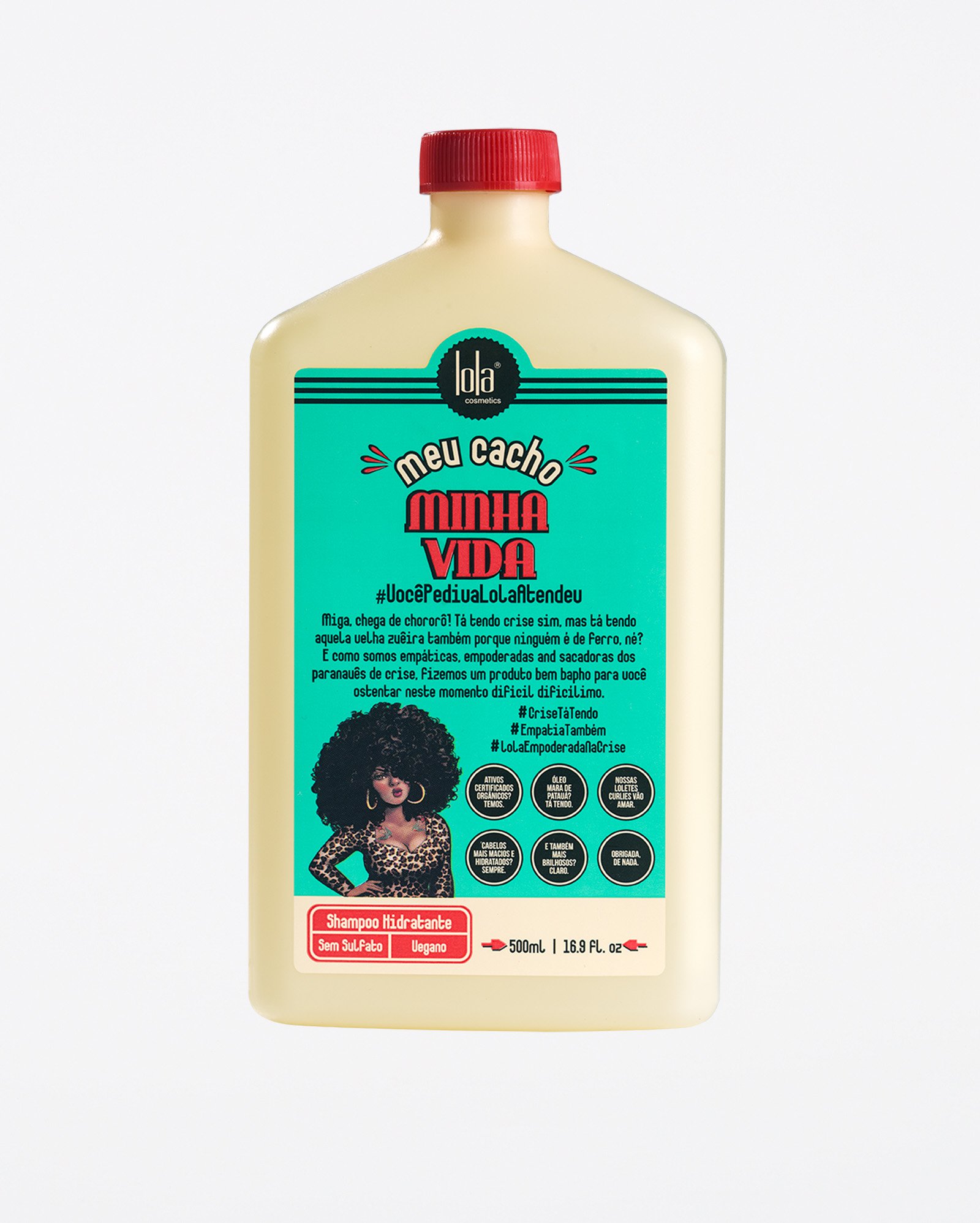 Kit shampoo Meu Cacho Minha Vida 500ml + condicionador 500g | Lola Cosmetics