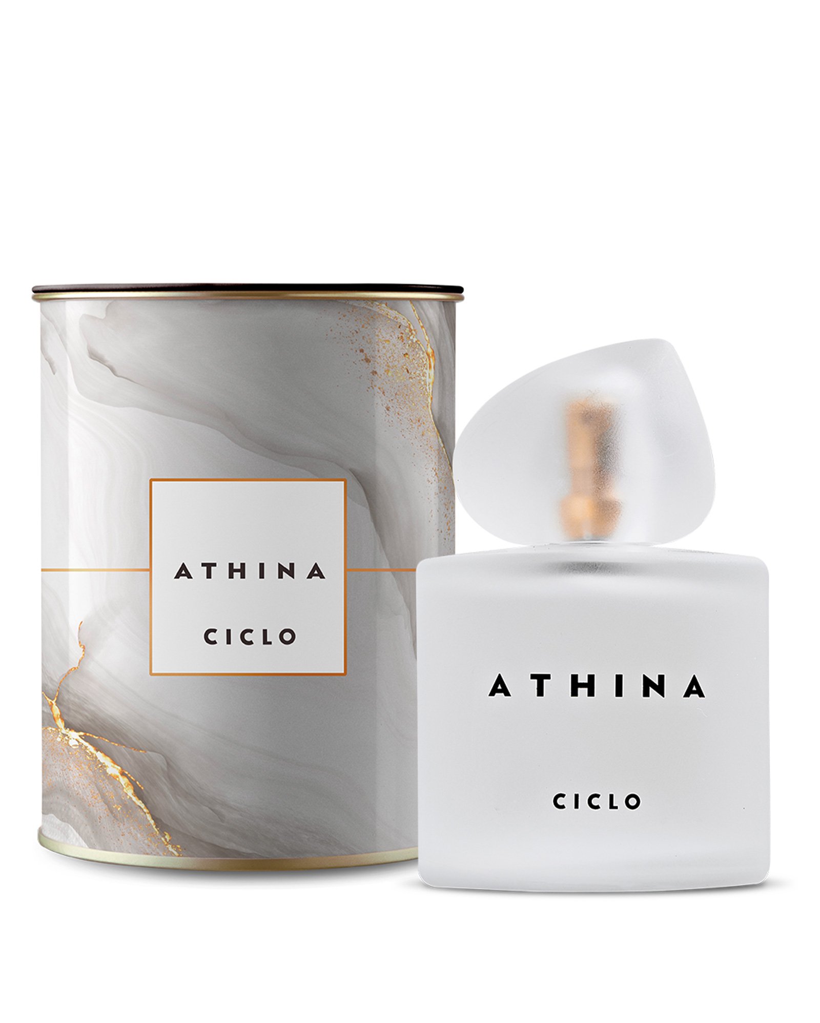 Kit deo colônia feminina Athina 100ml com lata + hidratante corporal 240ml + body splash 200ml | Ciclo
