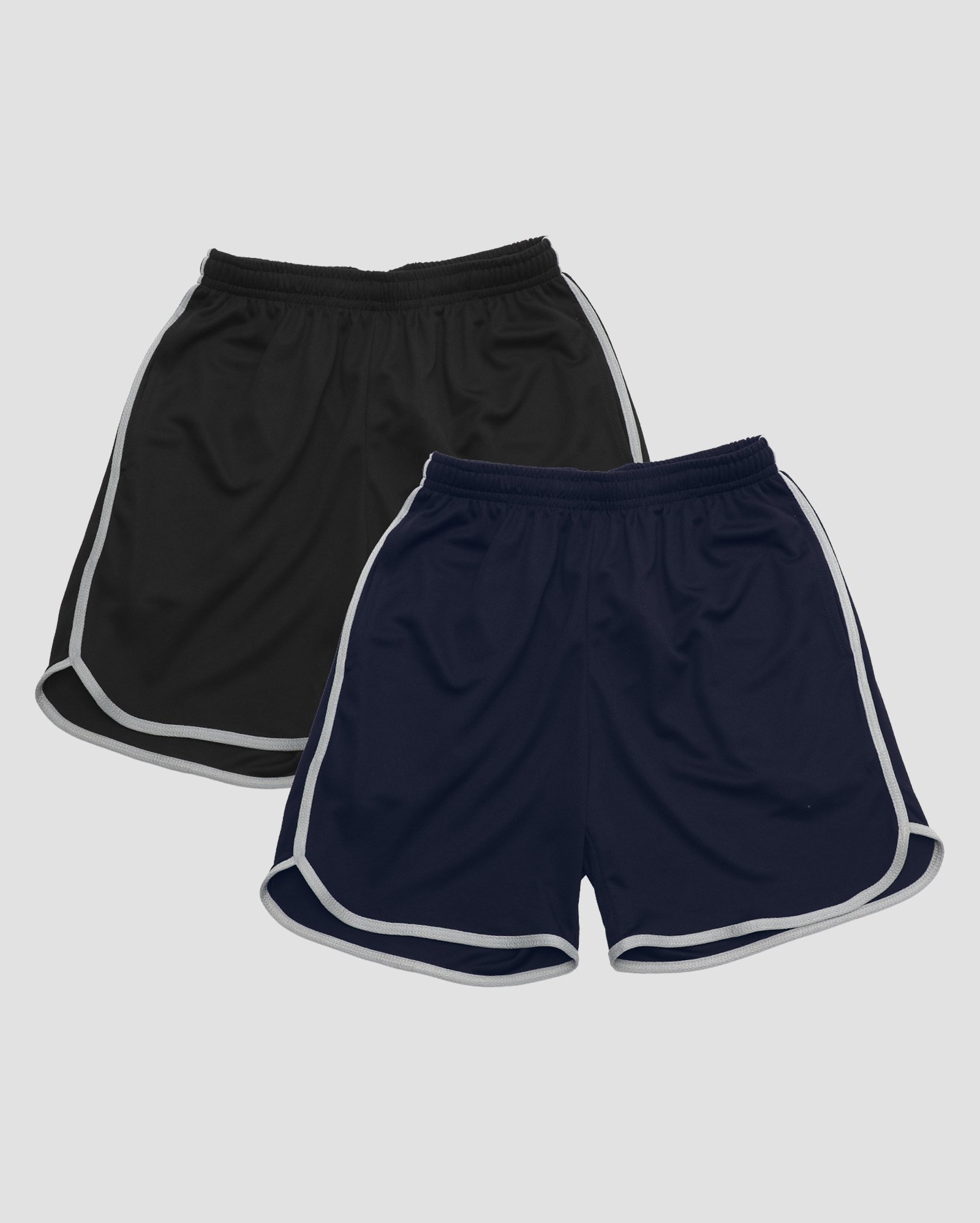 Kit bermuda esportiva masculina 2 peças com viés multicor | BodyWork by Riachuelo