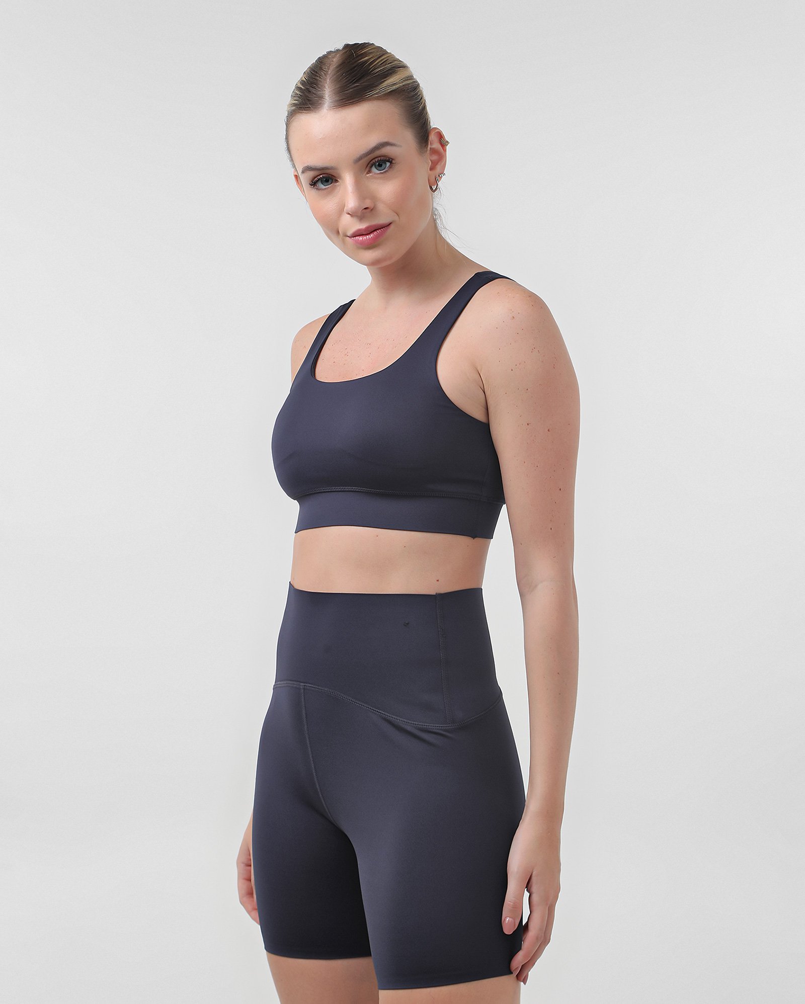 Kit conjunto esportivo feminino poliamida superfit azul | BodyWork by Riachuelo
