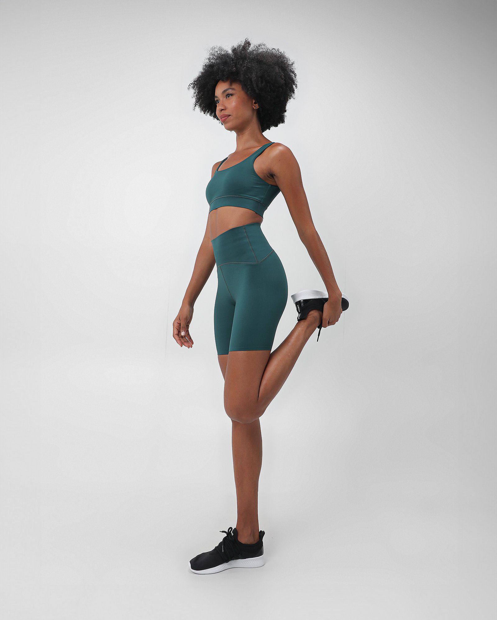 Kit conjunto esportivo feminino poliamida superfit verde | BodyWork by Riachuelo