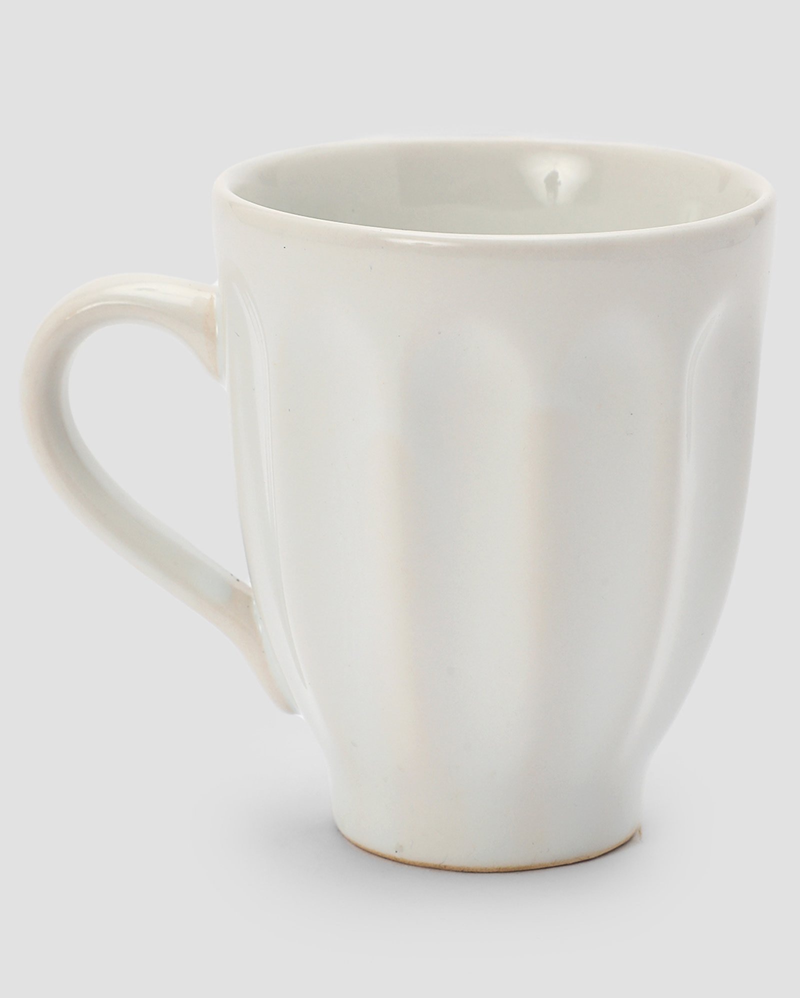 Conjunto caneca 4 peças de cerâmica básicos 280ml cada off-white | Casa Riachuelo