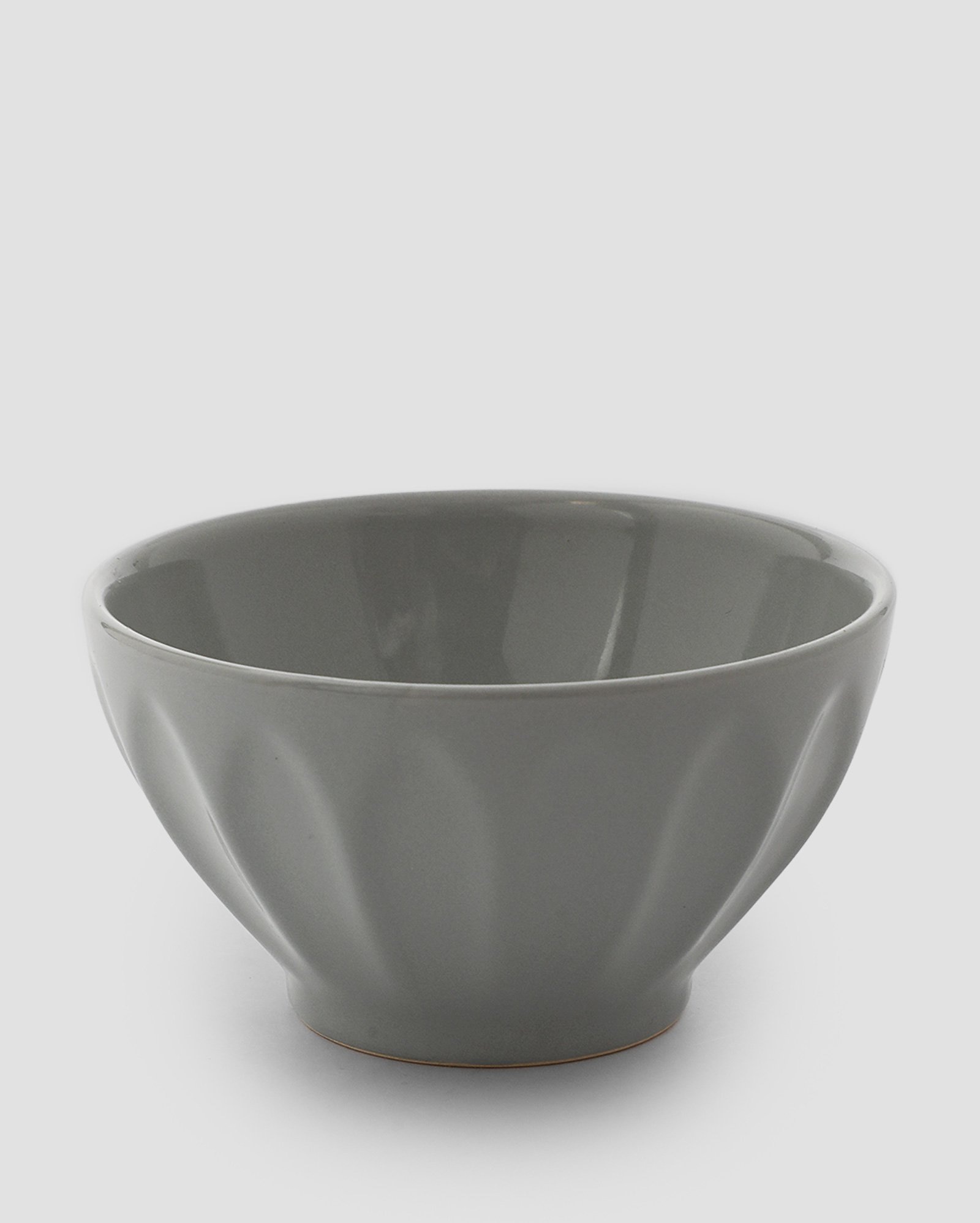 Conjunto bowl 4 peças de cerâmica básicos 14cm cada cinza | Casa Riachuelo
