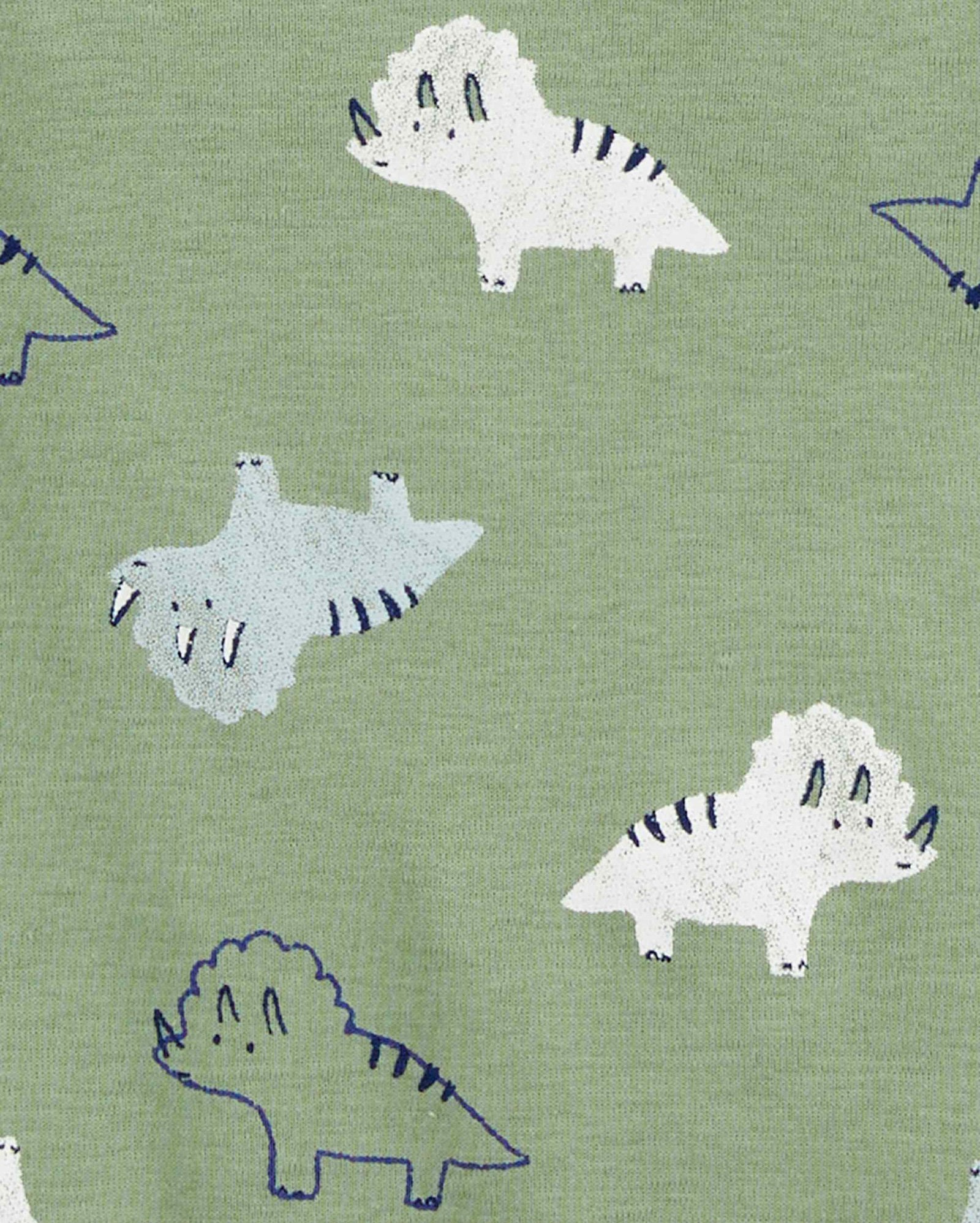 Enxoval bebê conjunto longo 7 peças dino com elástico multicor | Carter ...