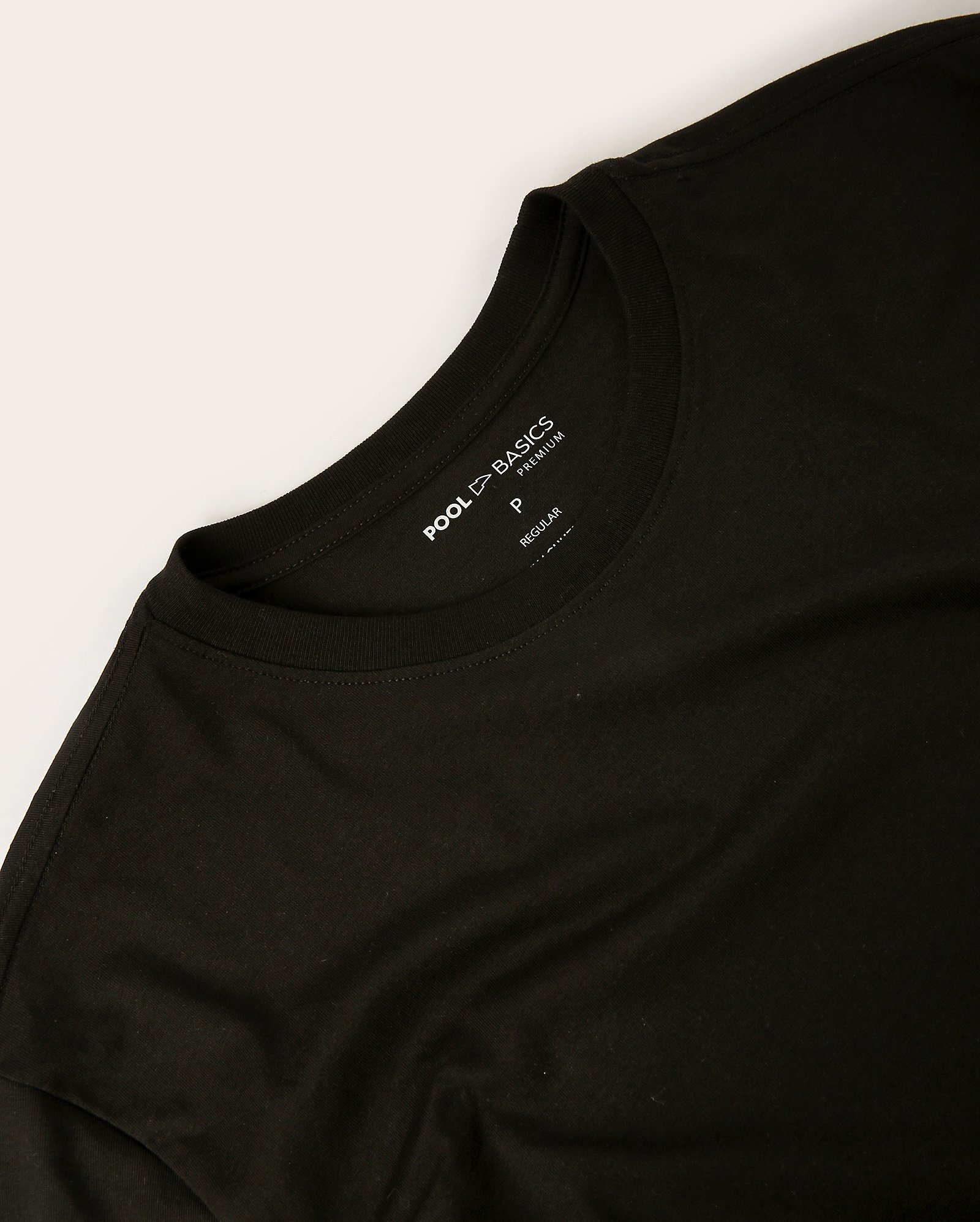 Kit camiseta masculina 4 peças algodão peruano preta