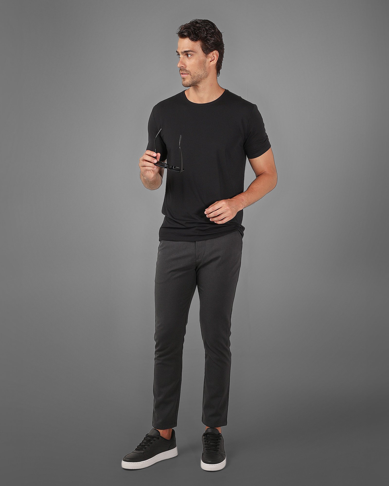 Kit camiseta masculina Tech UltraFresh 3 peças preto