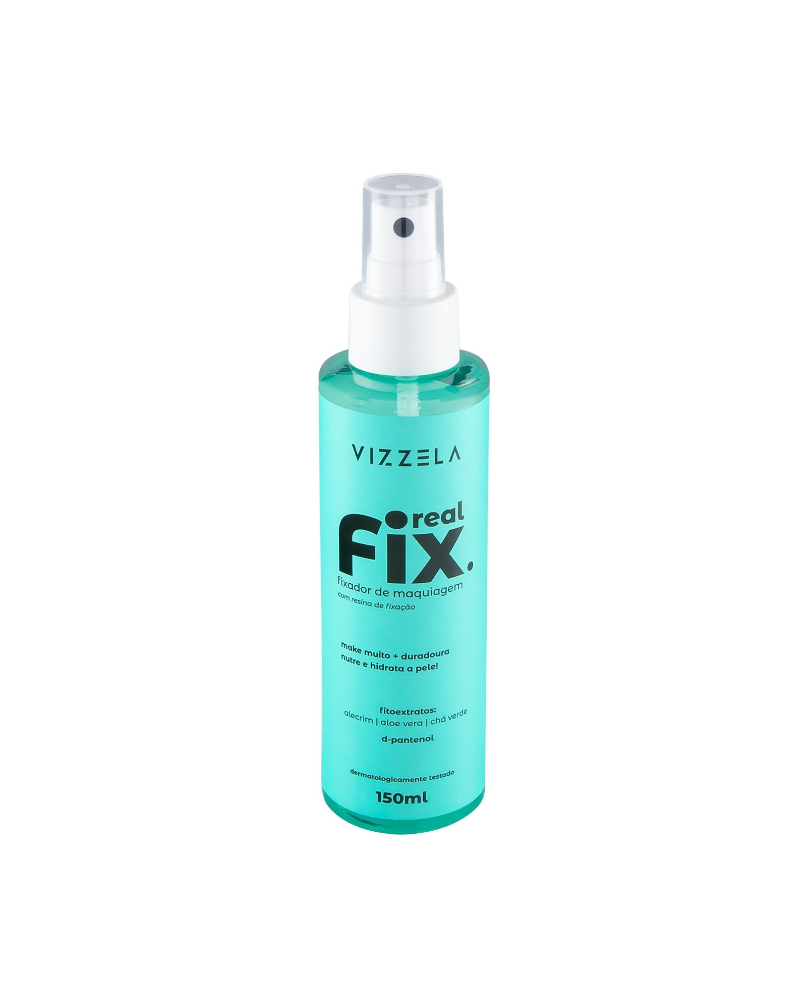 Kit água micelar extrato de bambu 150ml + fixador de maquiagem Real Fix 150ml | Vizzela Cosméticos