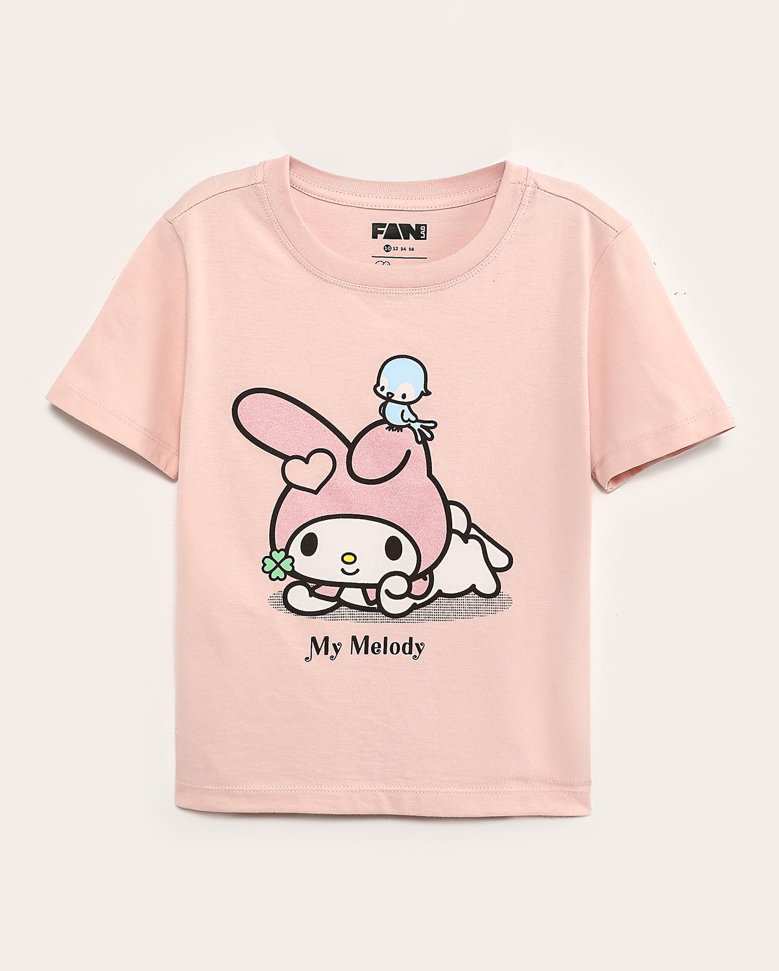 Kit camiseta juvenil 2 peças boxy Hello Kitty My Melody multicor | FANLAB