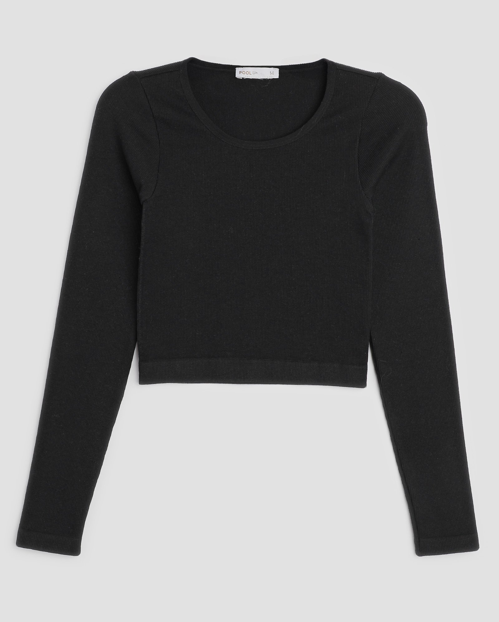 Kit blusa cropped juvenil 2 peças poliamida canelada ajustada multicor | Pool