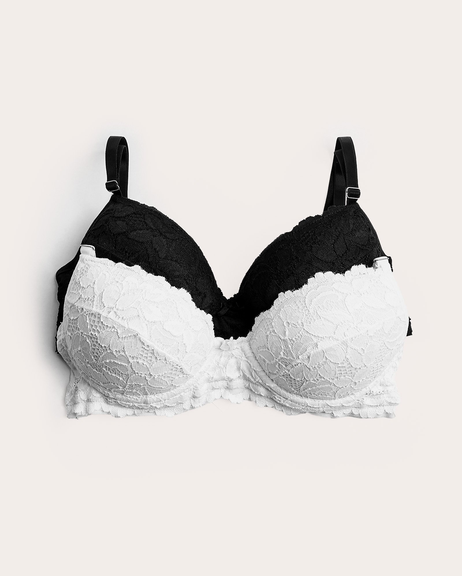 Kit sutiã cobertura total 2 peças com renda e LYCRA® multicor | Riachuelo