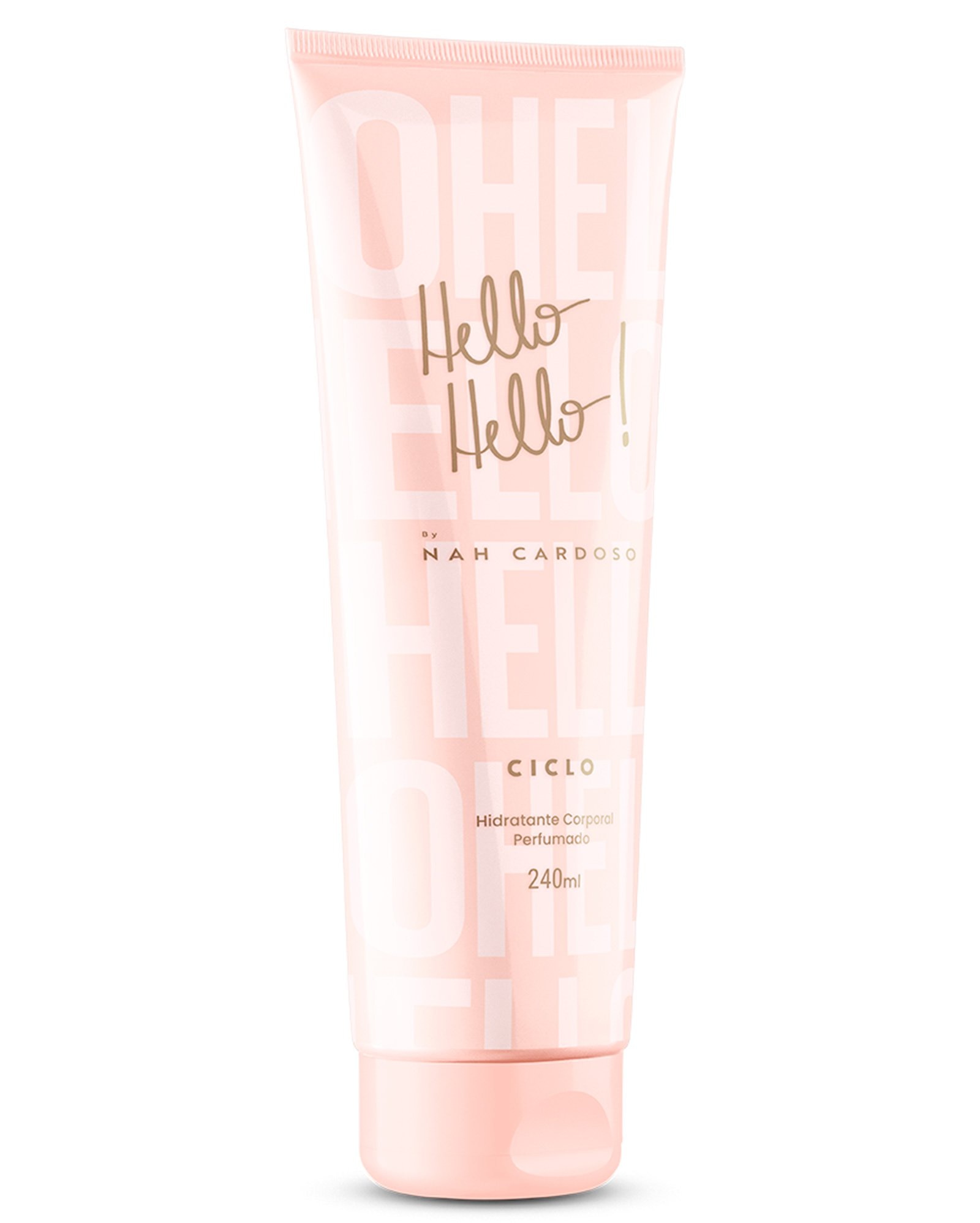 Kit hidratante corporal feminino Kiss 240ml + hidratante Hello Hello Nah Cardoso 240ml | Ciclo