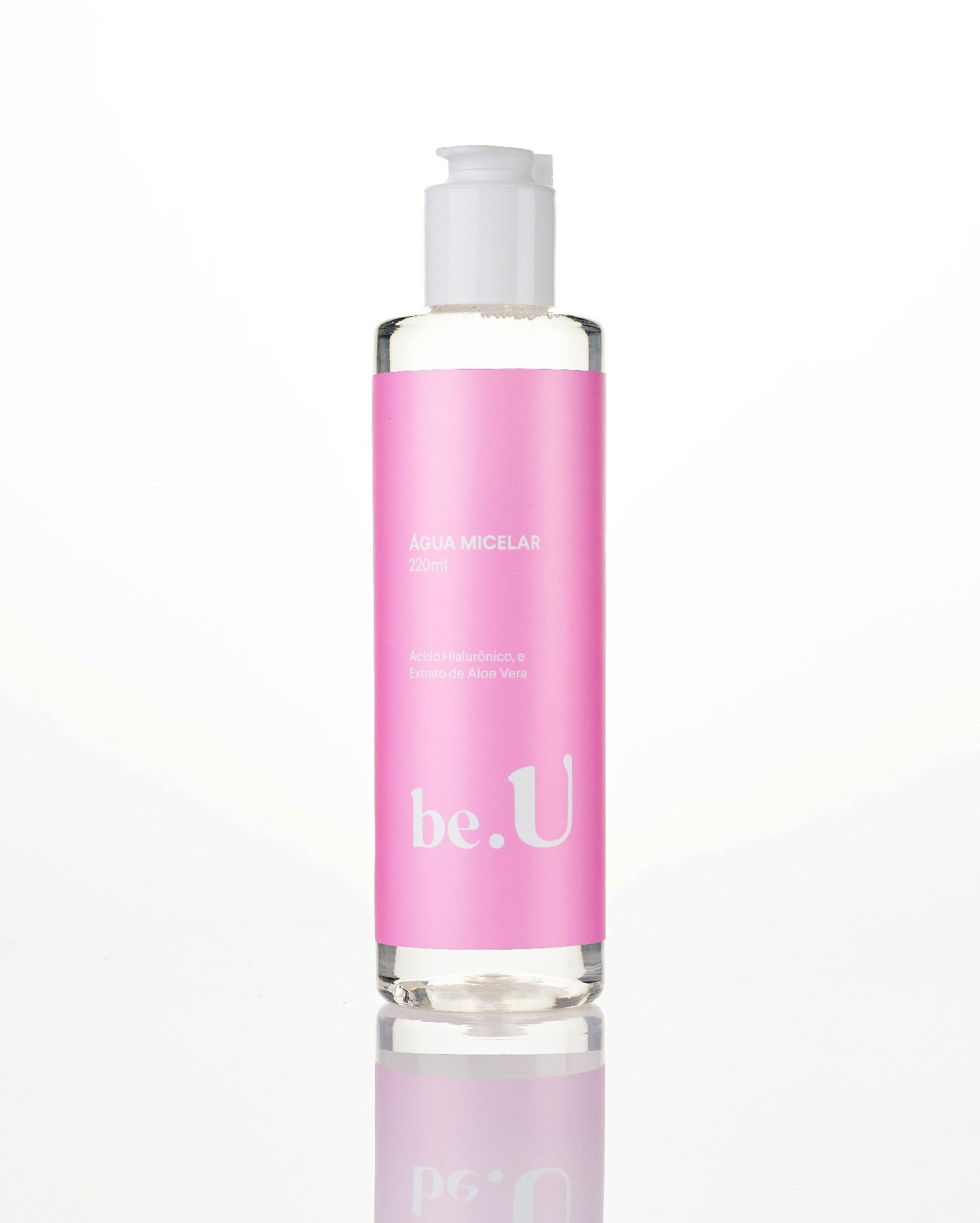 Kit água micelar ácido hialurônico aloe vera 220ml + lenço demaquilante micelar e colágeno 40 unidades | be.U by Riachuelo