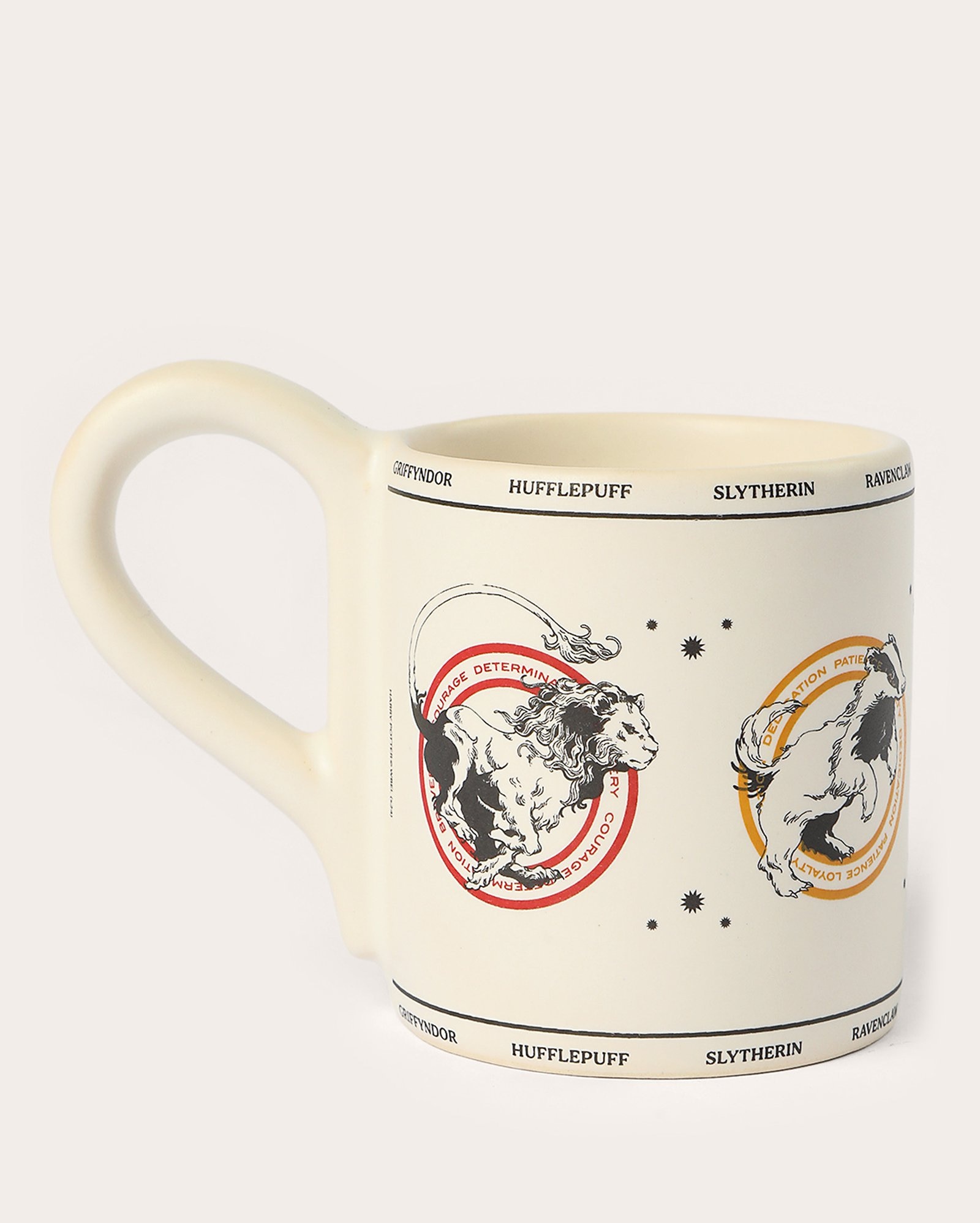 Conjunto caneca 210ml + prato de sobremesa Harry Potter Lufa-Lufa 20cm bege | Casa Riachuelo