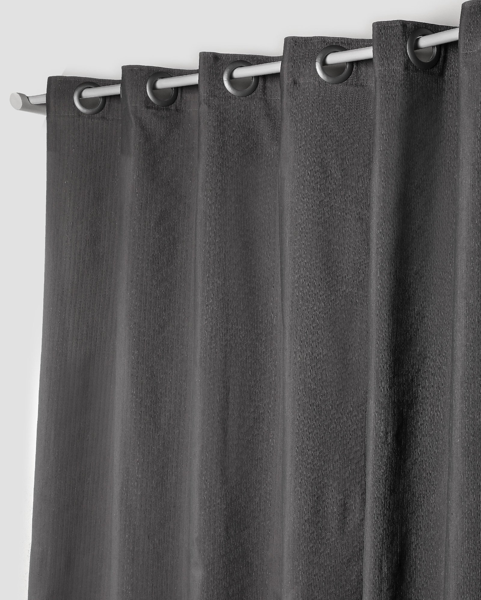 Kit cortina rústica Pantex 1,60x2,00m + kit varão cromado 28mmx2m multicor | Casa Riachuelo